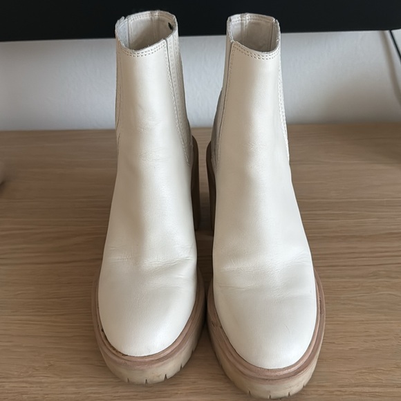 Dolce Vita Caster H2O Booties in Ivory Leather - Picture 3 of 4